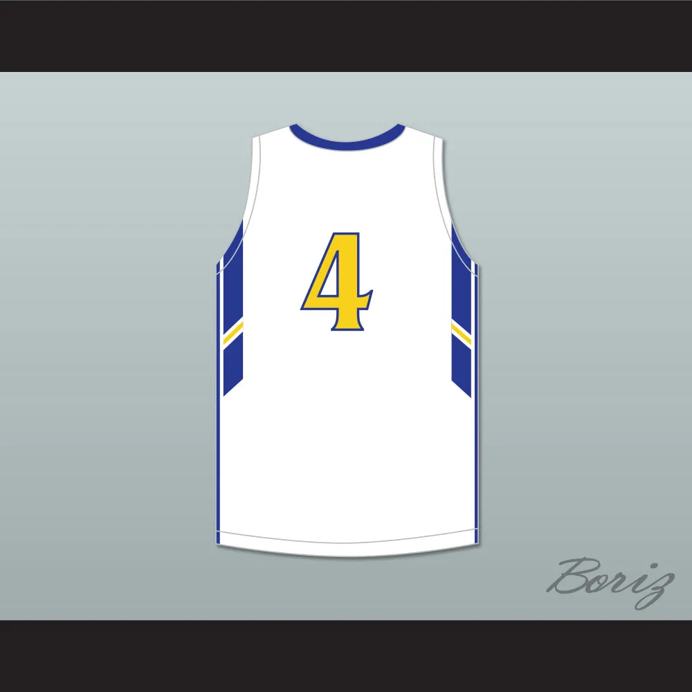 Tyrese Martin 4 William Allen High School Canaries White Basketball Jersey 1