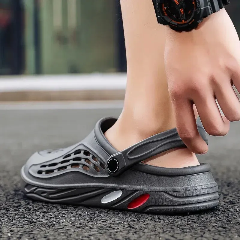 Unisex Quick-Dry Beach Sandals - Lightweight Hollow Slippers for Summer Comfort