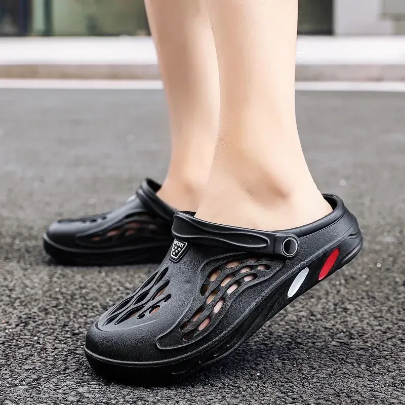 Unisex Quick-Dry Beach Sandals - Lightweight Hollow Slippers for Summer Comfort