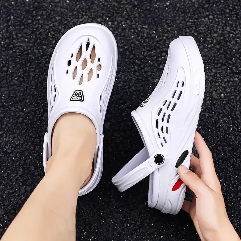 Unisex Quick-Dry Beach Sandals - Lightweight Hollow Slippers for Summer Comfort