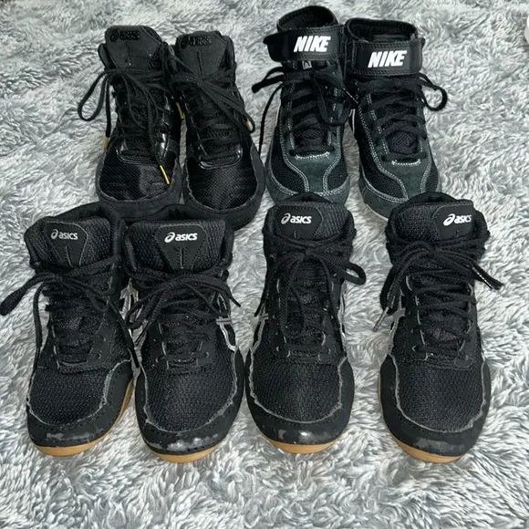 Used Kids Wrestling Shoes (4 pairs)