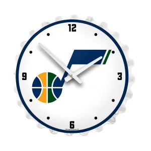 Utah Jazz: Bottle Cap Lighted Wall Clock