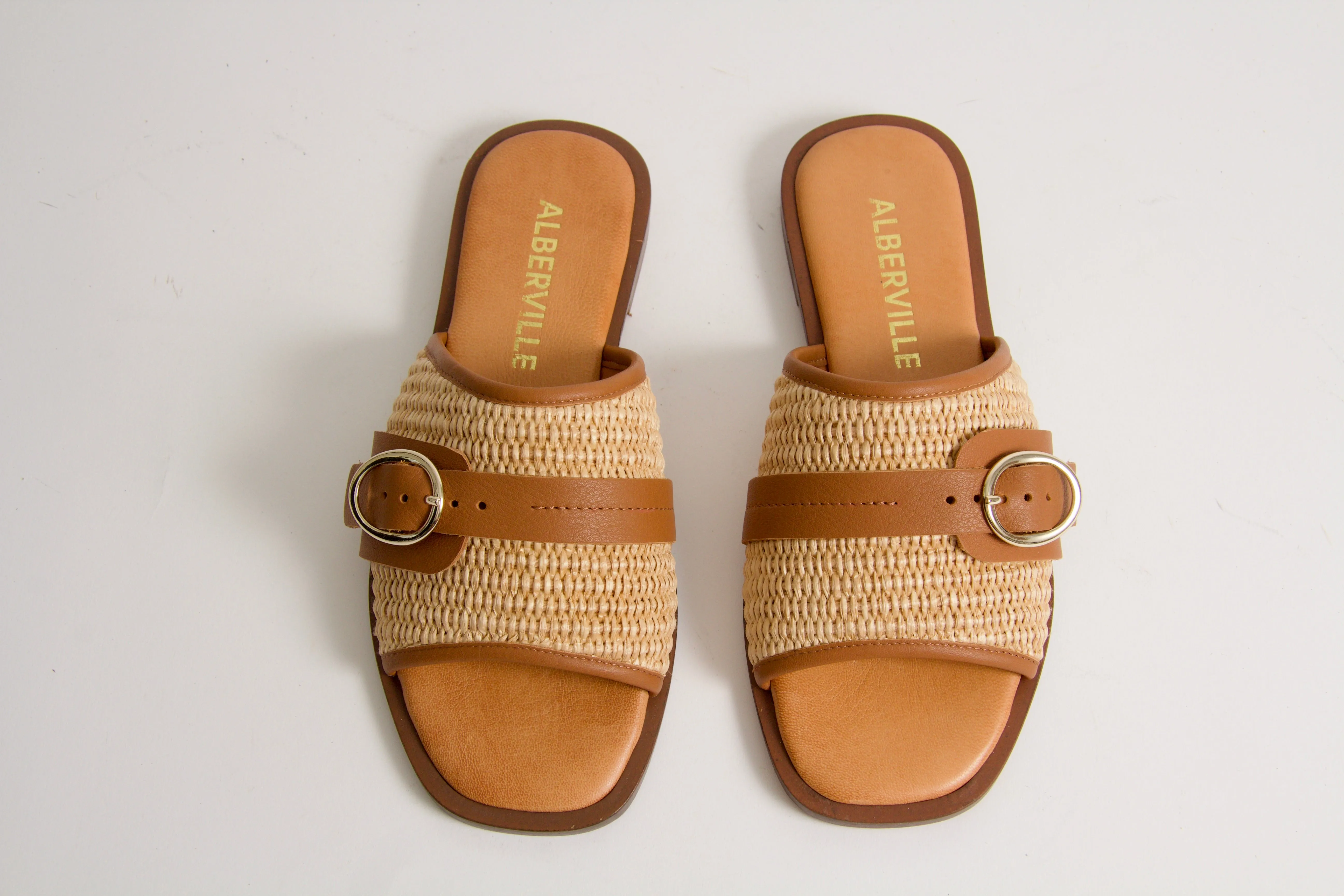 Vide Natural Rafia Sandals