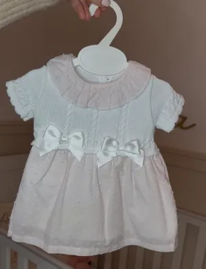 White With Pink Dress - Rebecca
