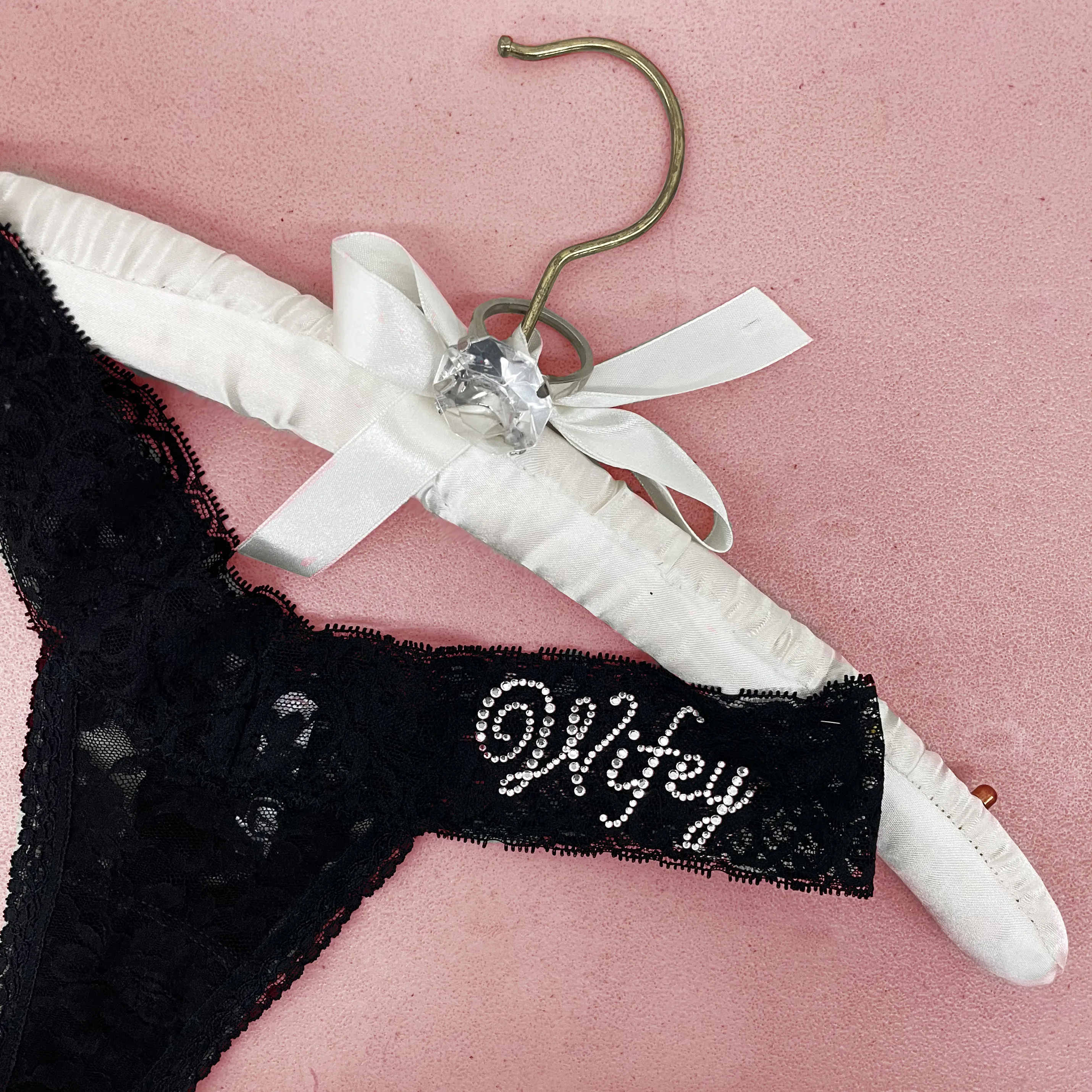 Wifey Darling Lace Bridal Thong - Honeymoon Collection