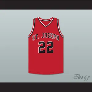 William Gates 22 St Joseph Chargers High School Red Basketball Jersey Hoop Dreams