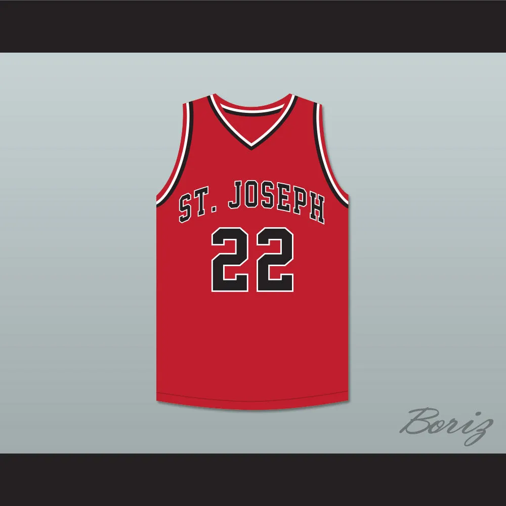 William Gates 22 St Joseph Chargers High School Red Basketball Jersey Hoop Dreams
