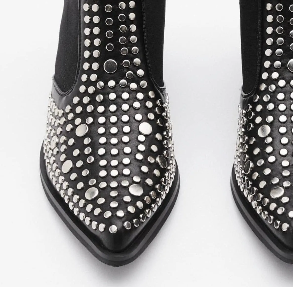Winter Boots Women Sexy Rivet Velvet Rive Night Club Party Pump Shoes Women Zipper Short Autumn Winter Ladies Shoes Boots