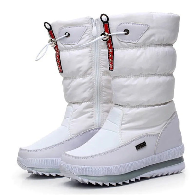 Women's Warm Thick Plush Platform Waterproof Snow Boots