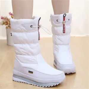 Women's Warm Thick Plush Platform Waterproof Snow Boots
