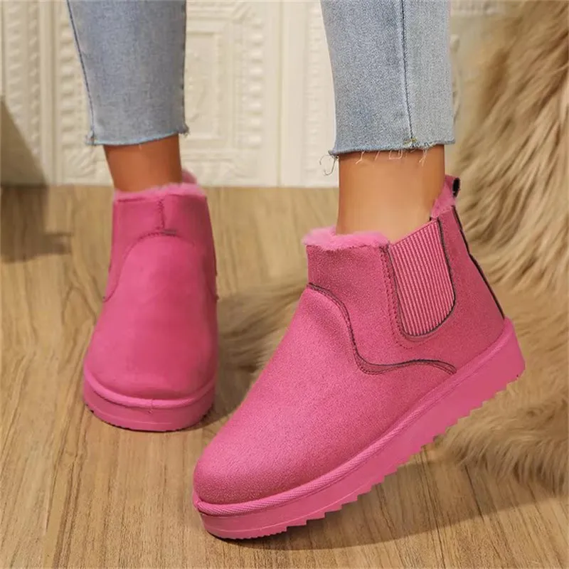 Women's Winter Casual Anti-Skip Warm Plush Snow Boots