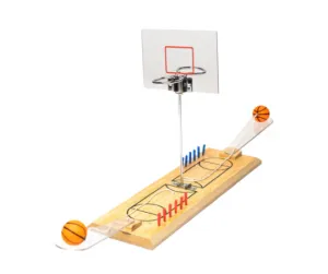 Wooden Dual Hoop Basketball Game
