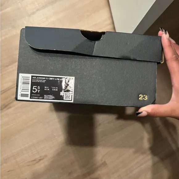 Youth Black Jordan shoes