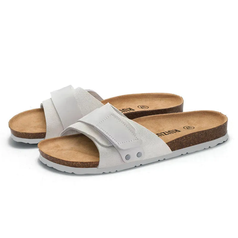Youth Casual Cork Slippers with Rubber Sole