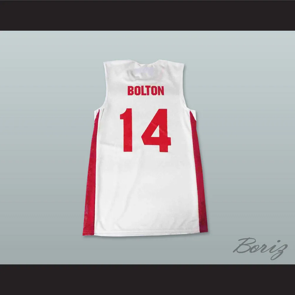 Zac Efron Troy Bolton 14 East High School Wildcats White Basketball Jersey
