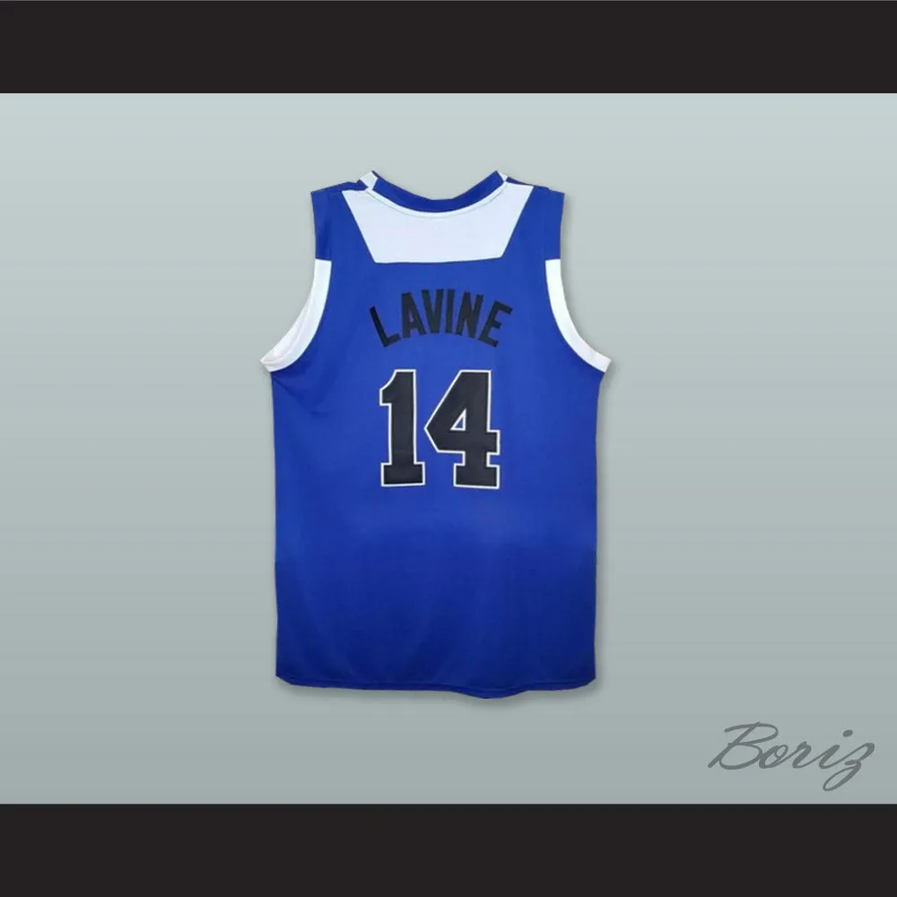 Zach LaVine 14 Bothell High School Cougars Blue Basketball Jersey