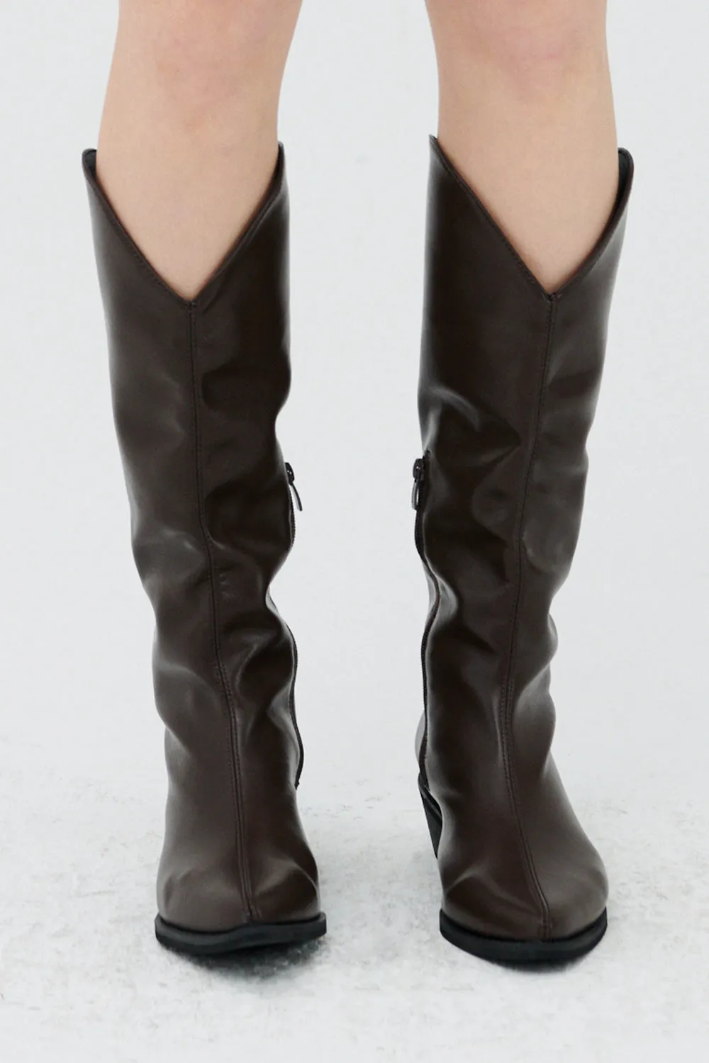 Zei Pleather Western Boots